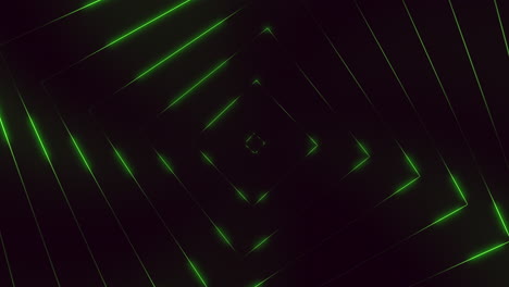 dynamic black and green pattern with glowing lines on a dark background