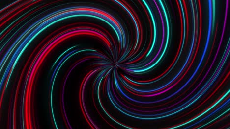 4k animado de fondo de color abstracto de líneas de color