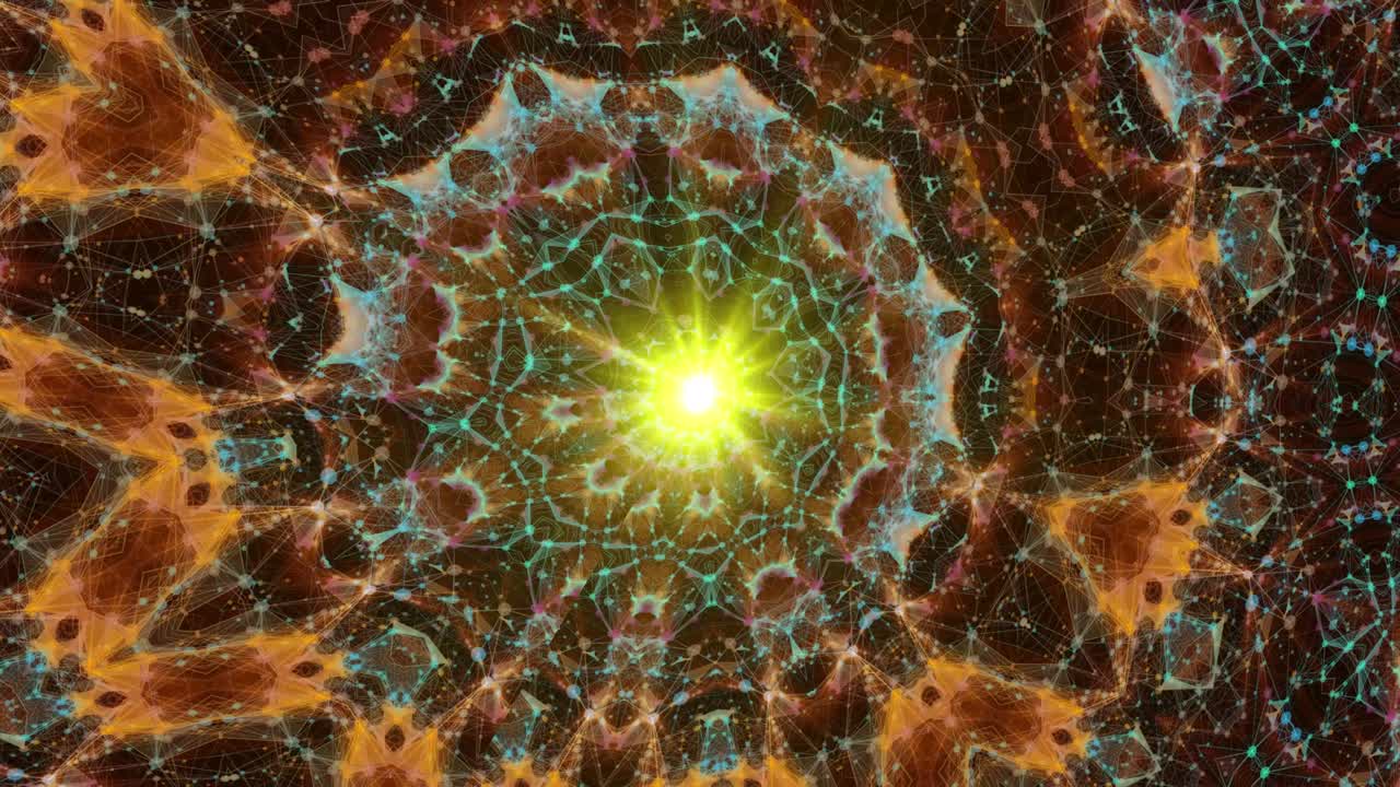 el fondo del caleidoscopio de la discoteca. hermosa textura gráfica, simetría.