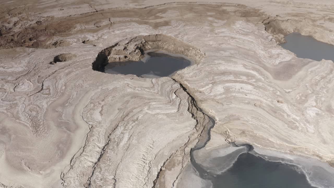 Sinkholes and Landscape of the Dead Sea
