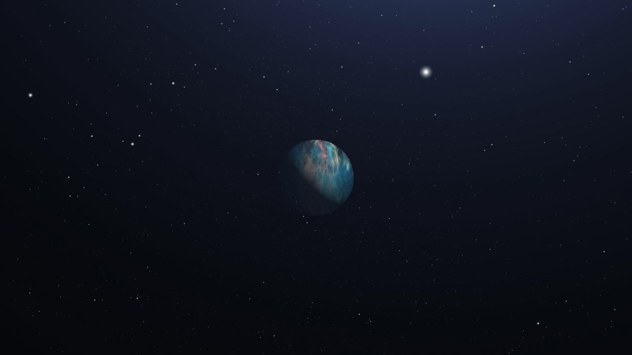 4k mysterious planets in space and stars
