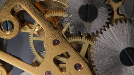 close-up of intricate watch gears