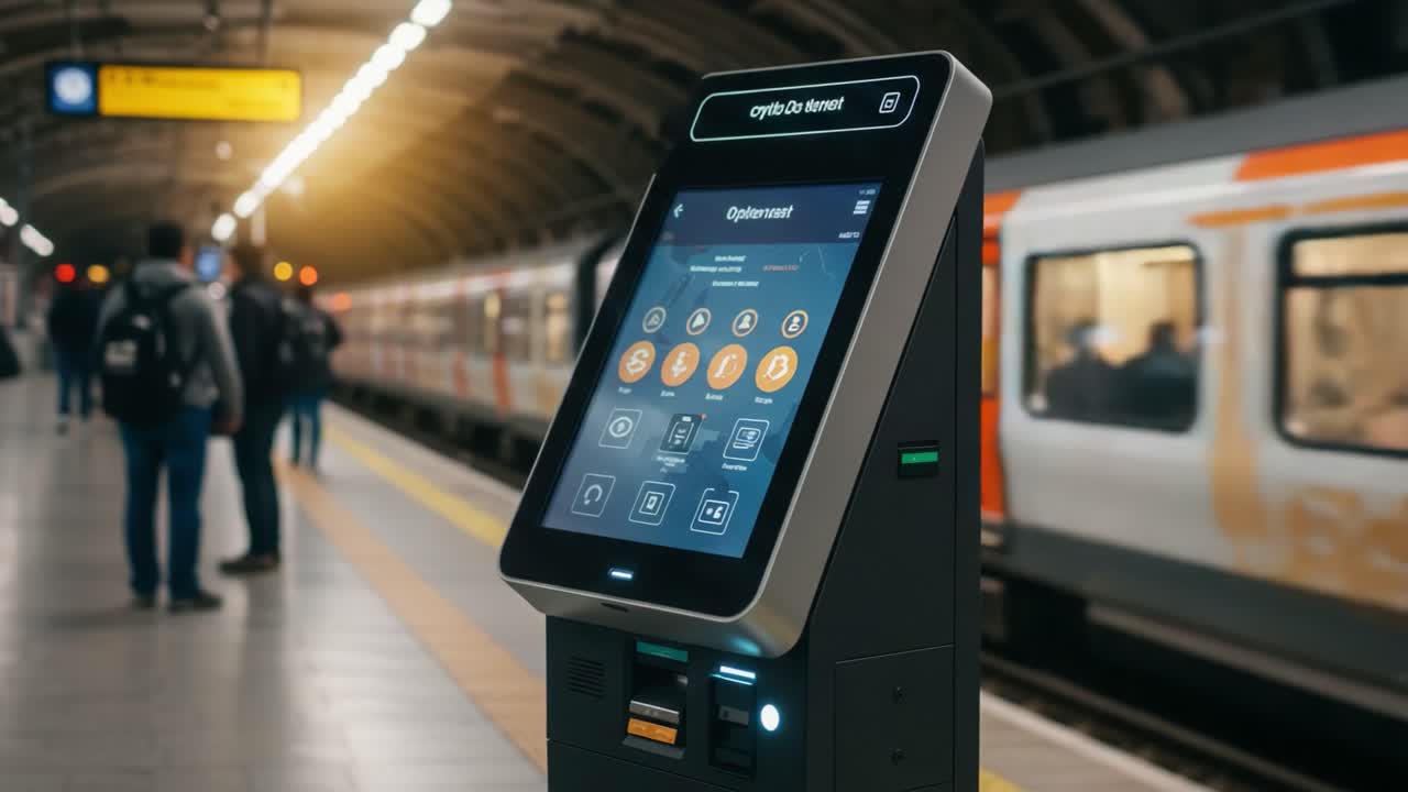Smart Ticketing Kiosk at Subway Station: User-Friendly Interface for Cryptocurrency Transactions and Transit Access