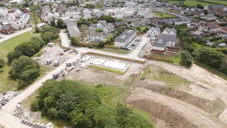 aerial view of a new housing development under construction