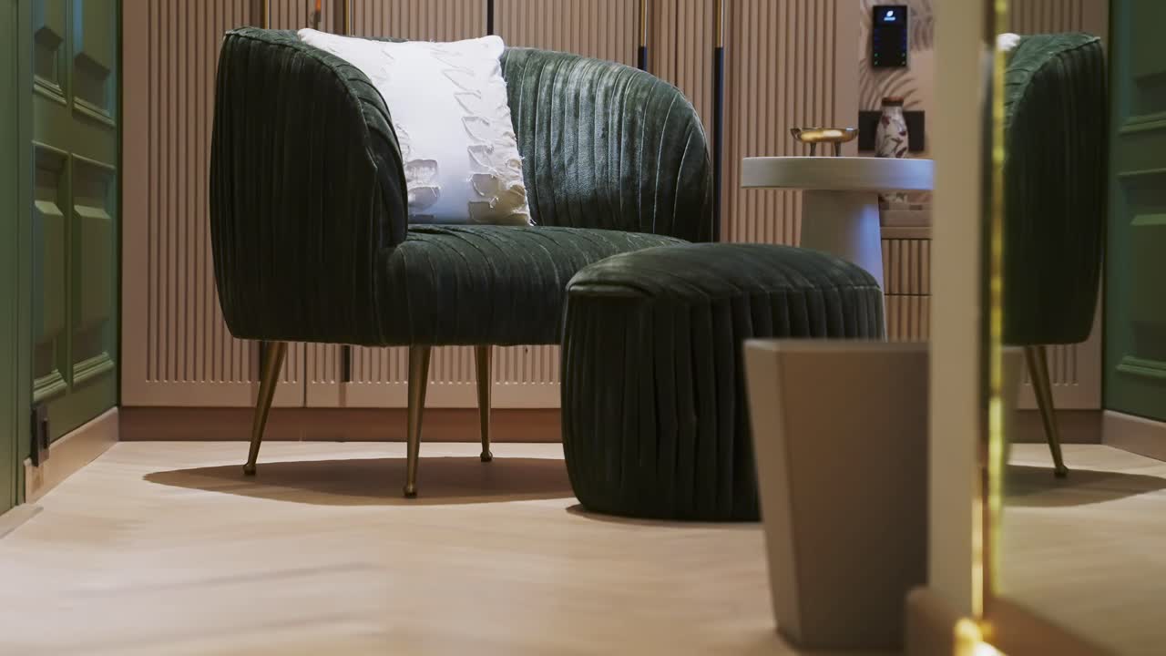 A Single Lazy Sofa In Elegant Real Estate Interior