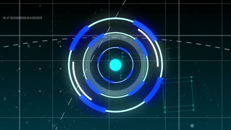 animation of scope scanning over data processing