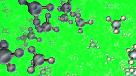 covalent bond within methane gas molecules flying around