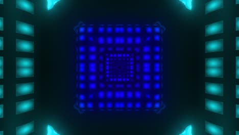 neon glowing tunnel