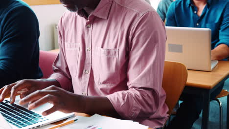 Mature-Man-In-College-Attending-Adult-Education-Class