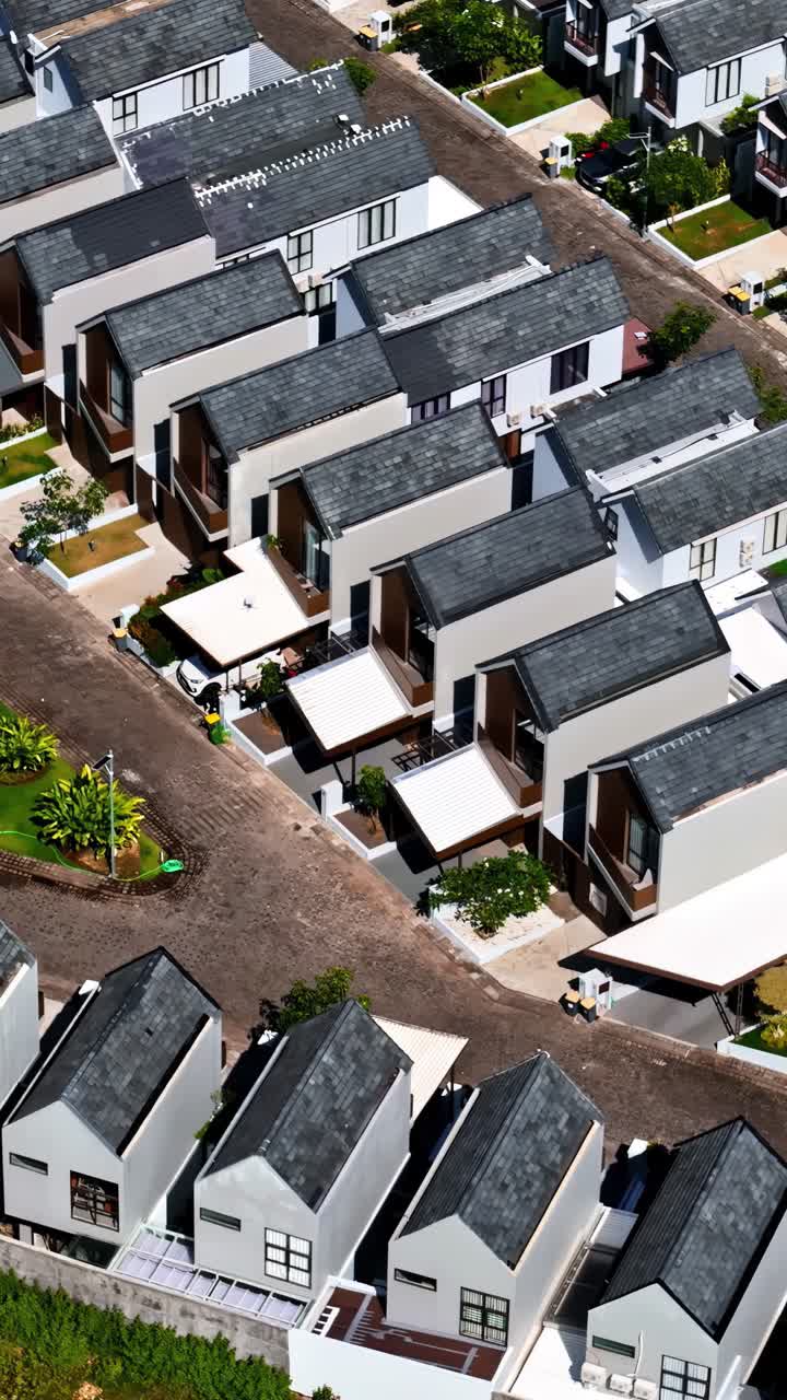Single-family residential housing project in Kuta Selatan, Bali. Aerial