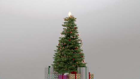 christmas tree with presents