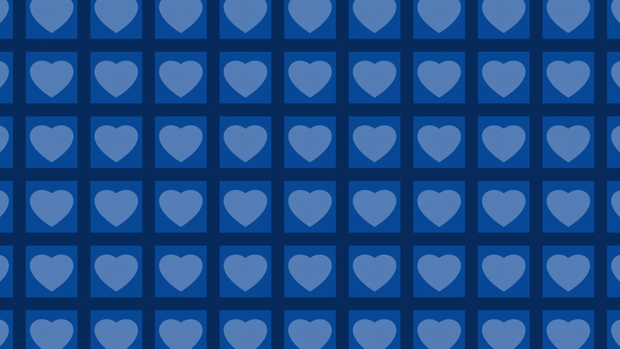 Blue Heart Pattern Background