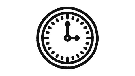 clock icon animation footage & alpha channel