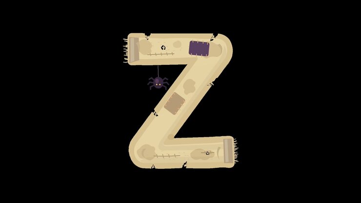 Carattere tipografico Halloween Z