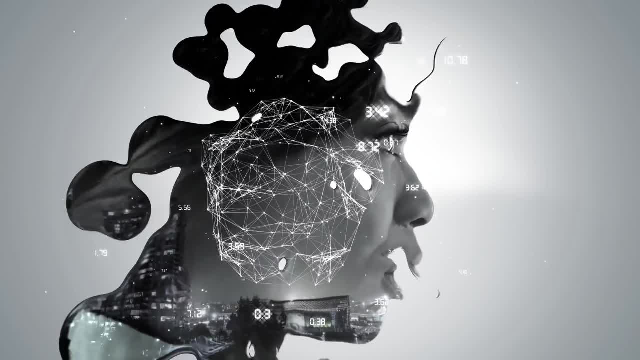 데이터 및 연결 네트워크와 함께 회전하는 지구