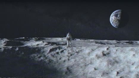 astronaut on the moon