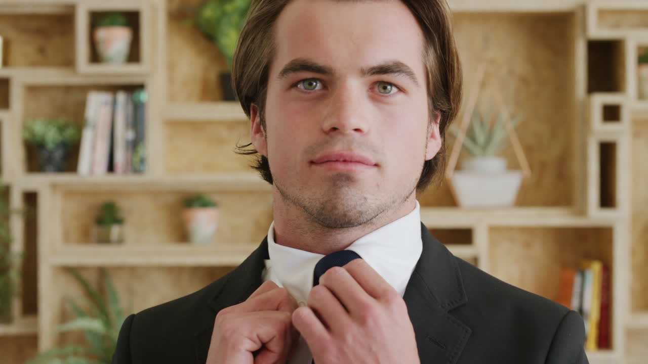 남성, 얼굴과 기업 스타일의 슈트