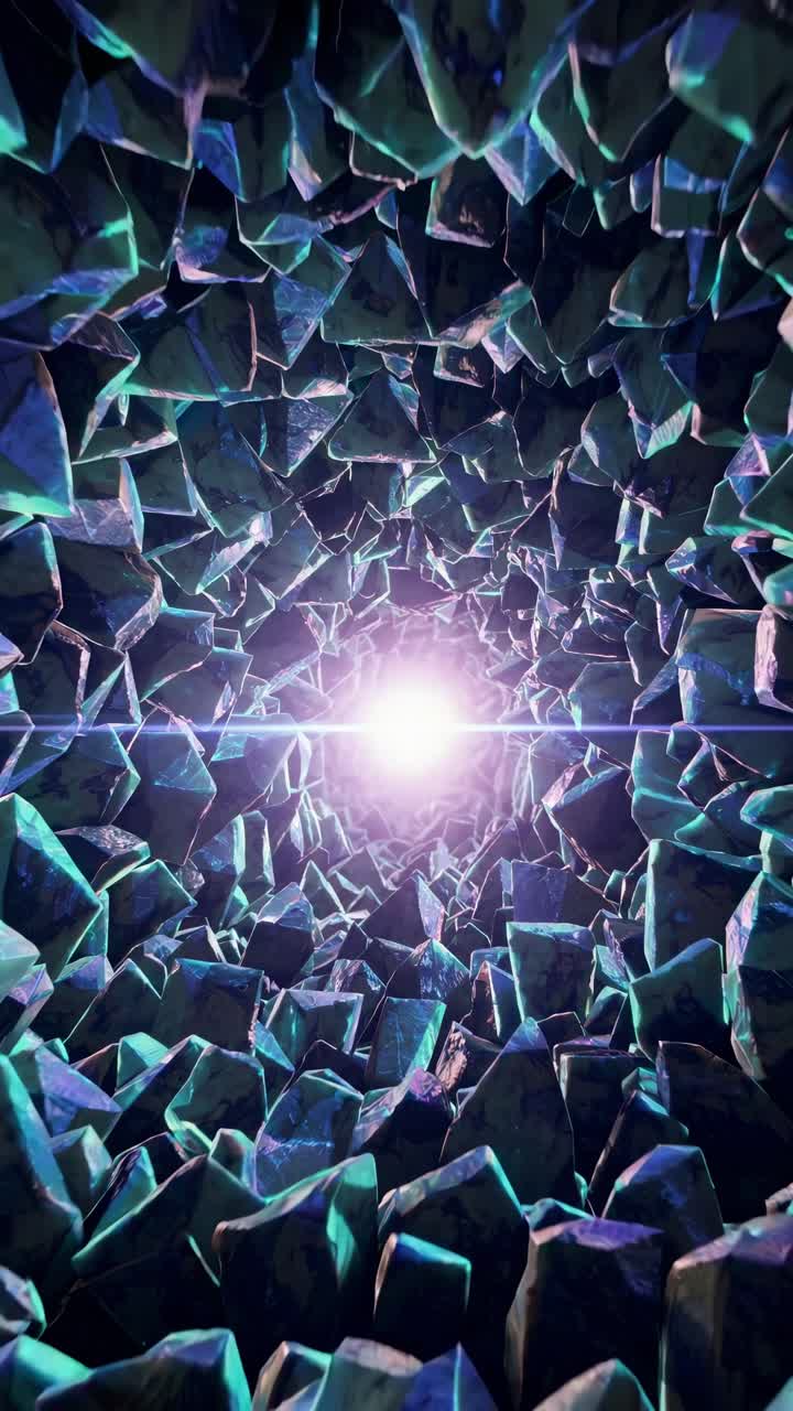 túnel de cristal abstracto