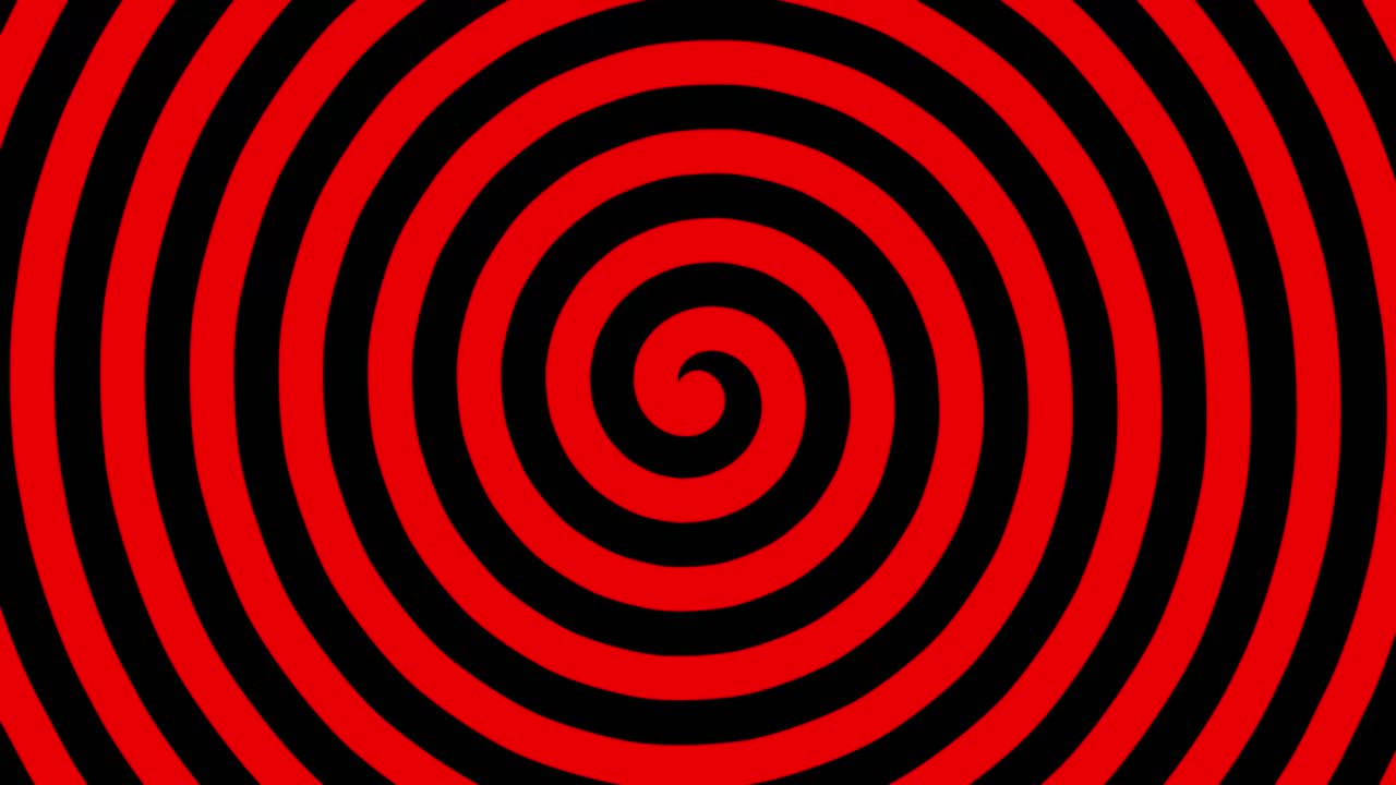 Red and Black Hypnotic Spiral
