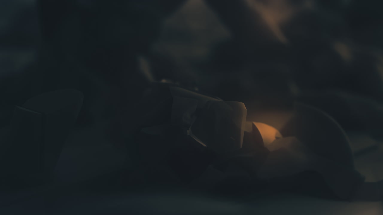 Destroyed andorids on a junkyard in yellow light