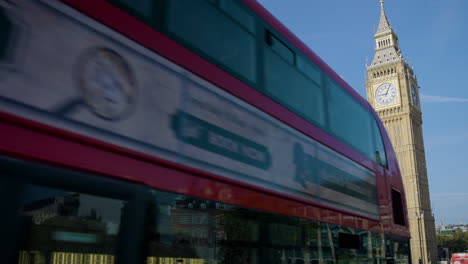 big ben and red bus in london