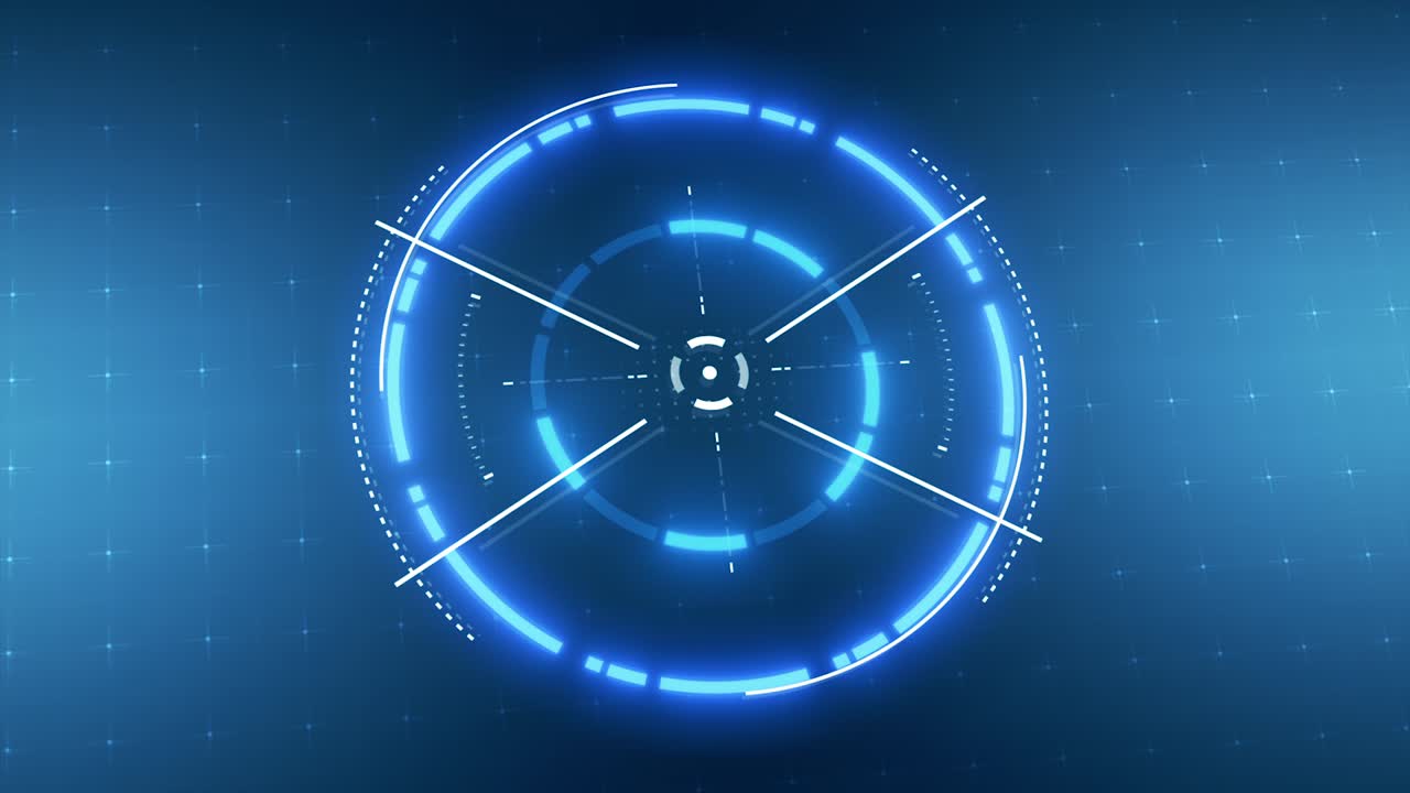 animación futurista en 3d de hud