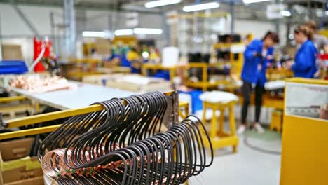 production line in factory. innovative contemporary smart industry