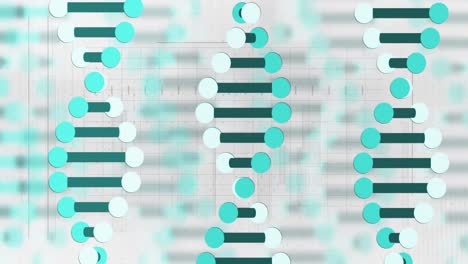 Animation-of-scientific-data-processing-and-dna-strands-spinning