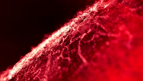 abstract moving floating particles background with depth of field. sparkling particles, bokeh and light effects. 4k resolution