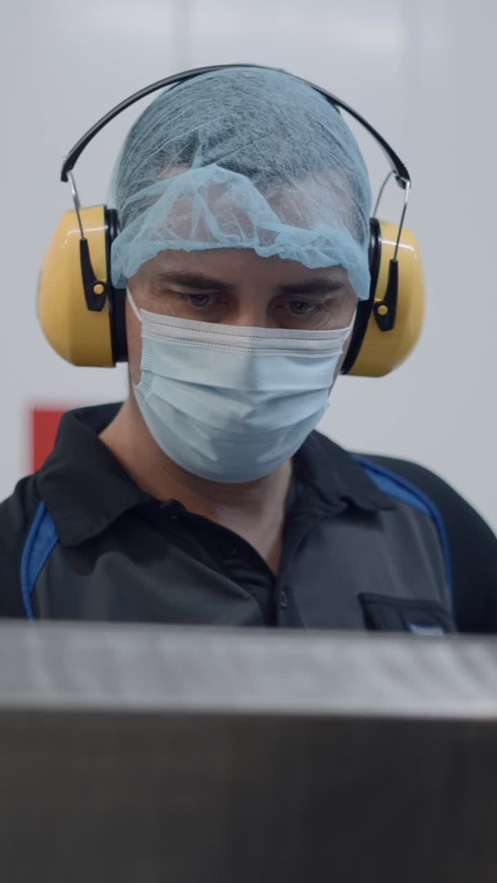 Worker wearing PPE in an industrial setting
