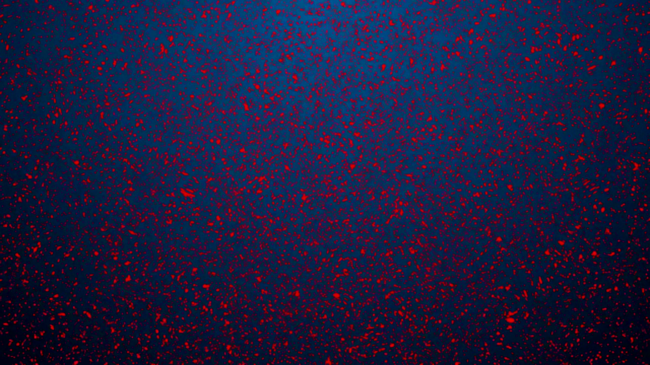 4k animación de polvo rojo o círculo de polvo explosión desde el centro en un fondo hermoso. desvanecer todo el fondo. papel tapiz de movimiento gráfico y animación.