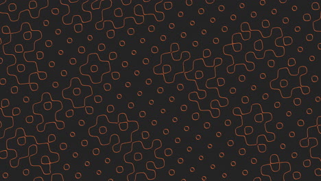 abstract black and orange geometric pattern with flowing organic look