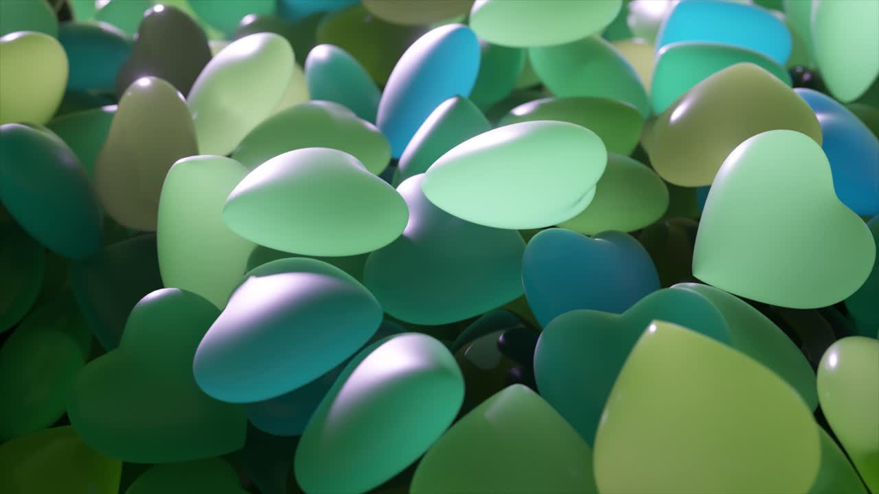 Abstract Heart-shaped Objects