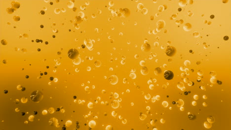 golden bubbles background