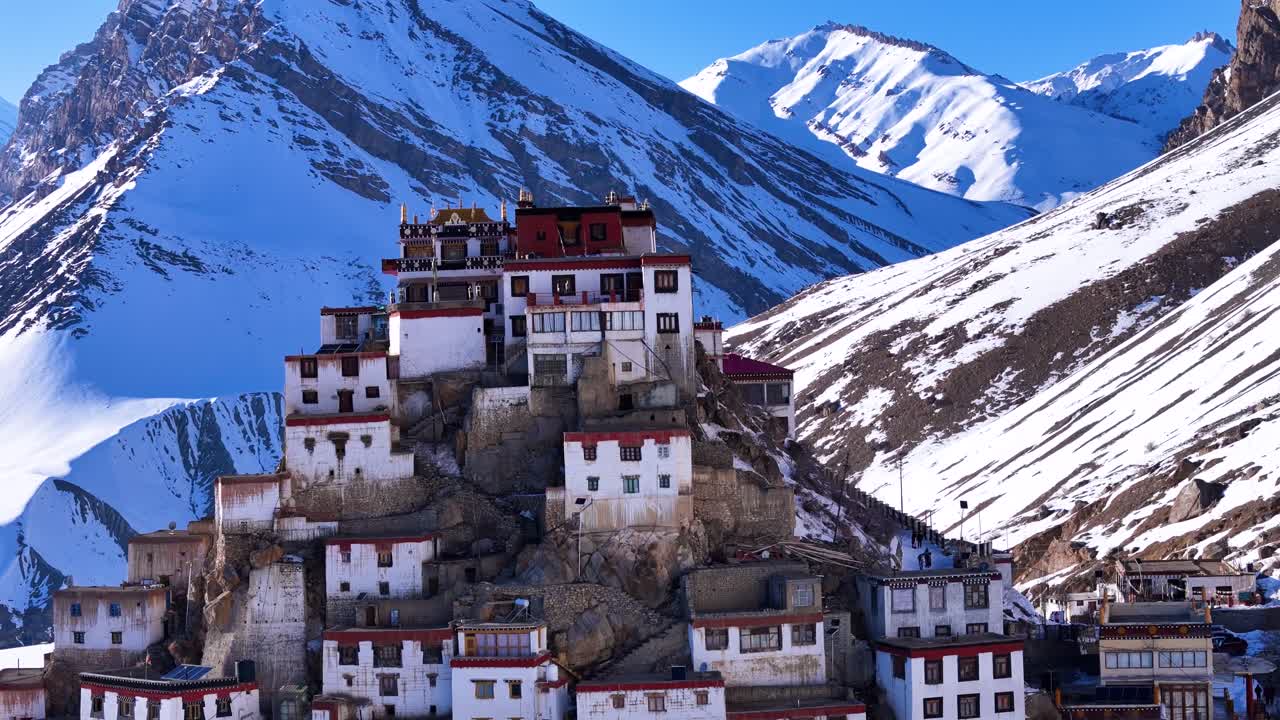 Winter Monastery in the Himalayas