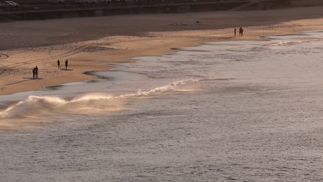 morning waves and beach scenes at sunrise, bondi beach