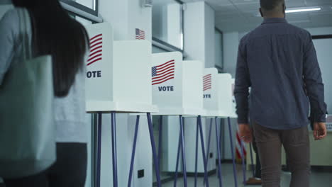 people voting in election