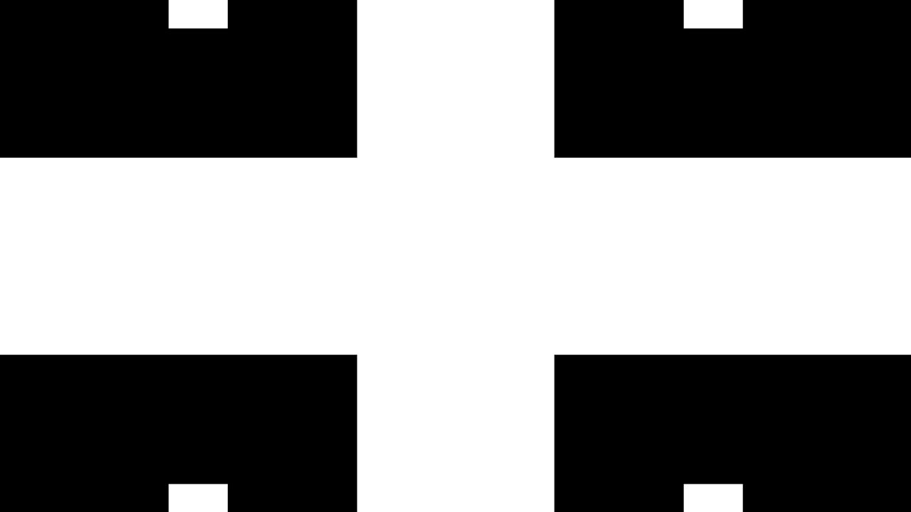 Abstract Geometric Motion Graphics with Black and White Shapes
