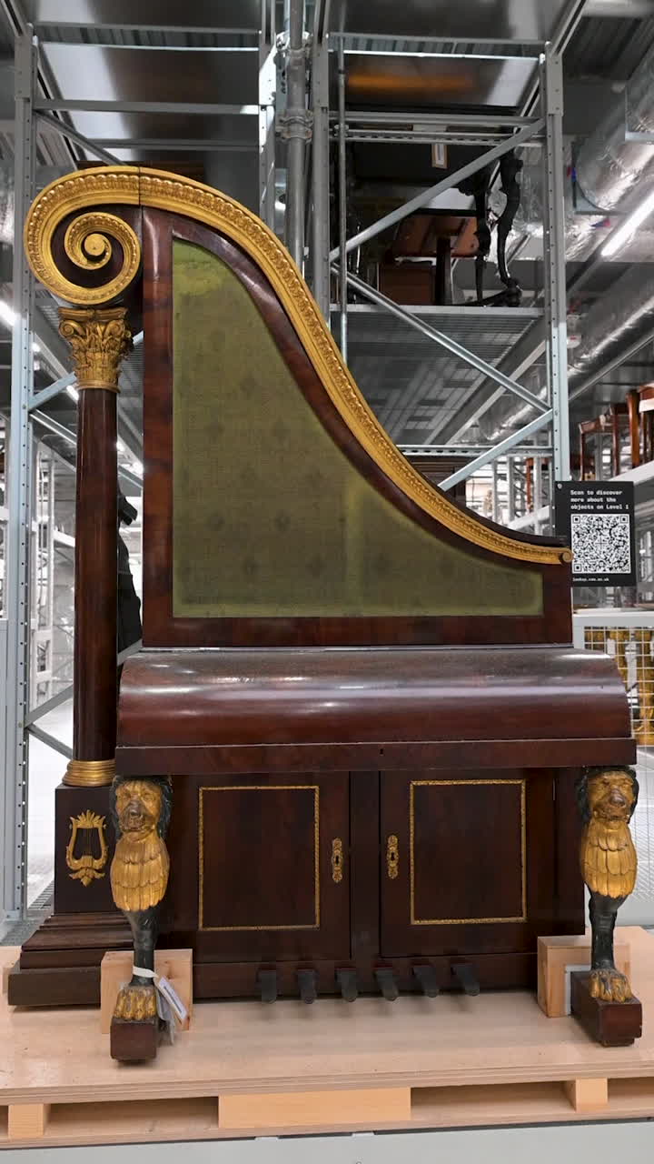 Custom giraffe piano made in England and sold at auction, showcasing craftsmanship, musical artistry, and British design heritage