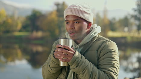 Coffee,-camping-and-morning-with-black-man