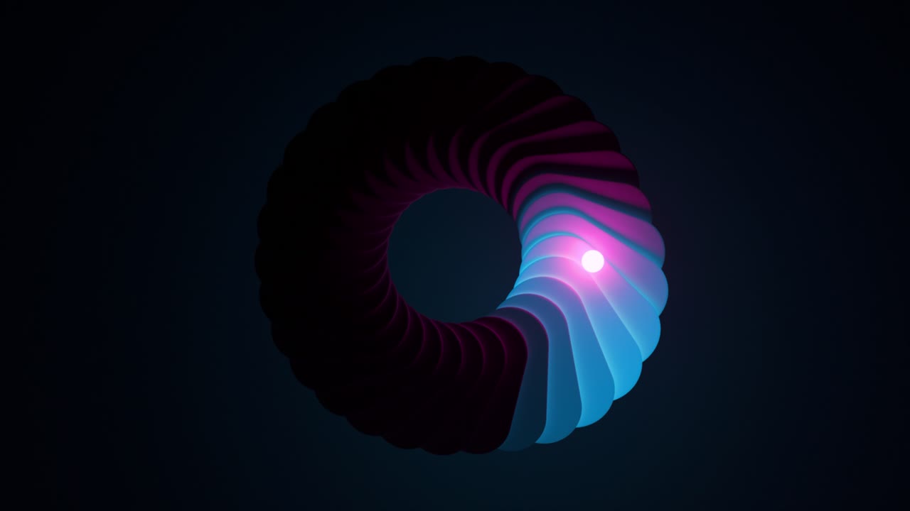 Abstract Glowing Ring Design