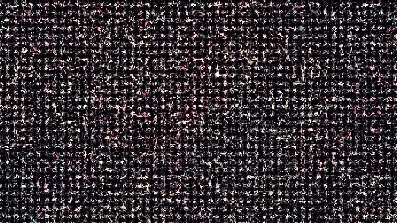 Distorted Television Screen