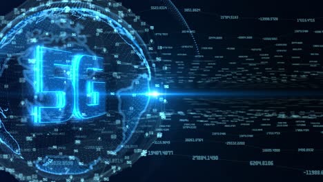 5g high-speed connection loop background
