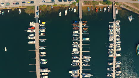 luxurious yachts moored in the marina in jastarnia city in poland