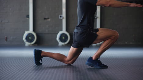 man working out in the gym