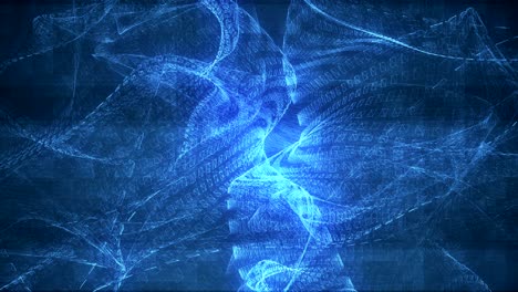 blue abstract background with distortion damages