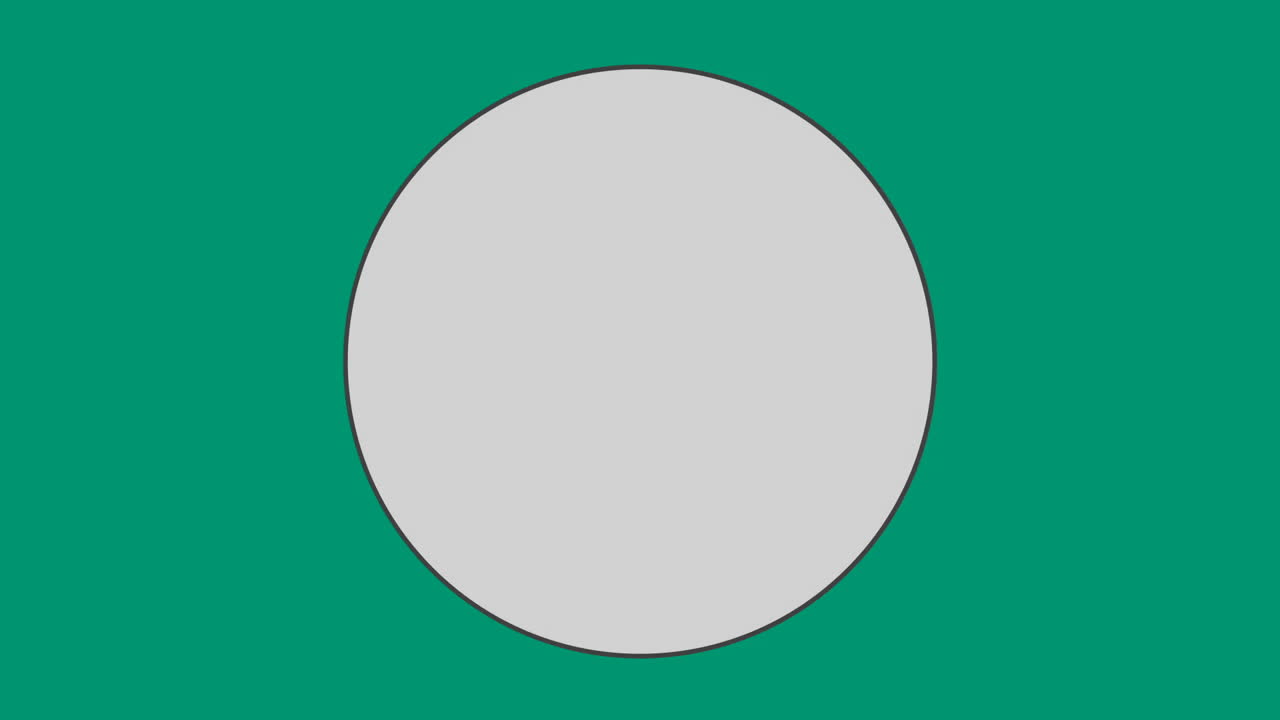 초록색 배경에 있는 원