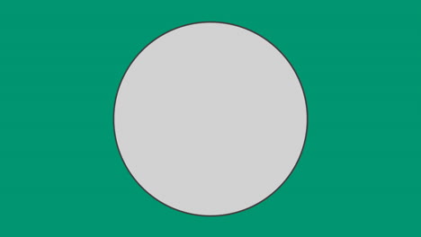 circle against green background