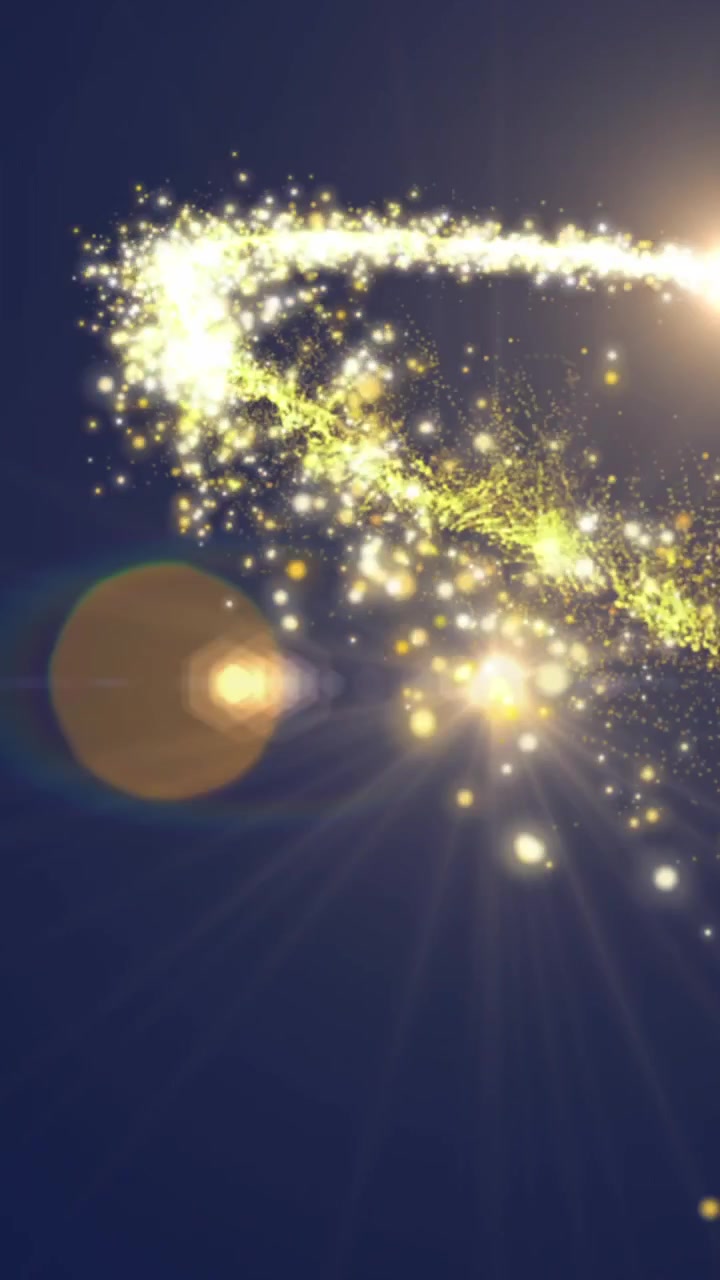 Animazione di macchie di luce su sfondo nero