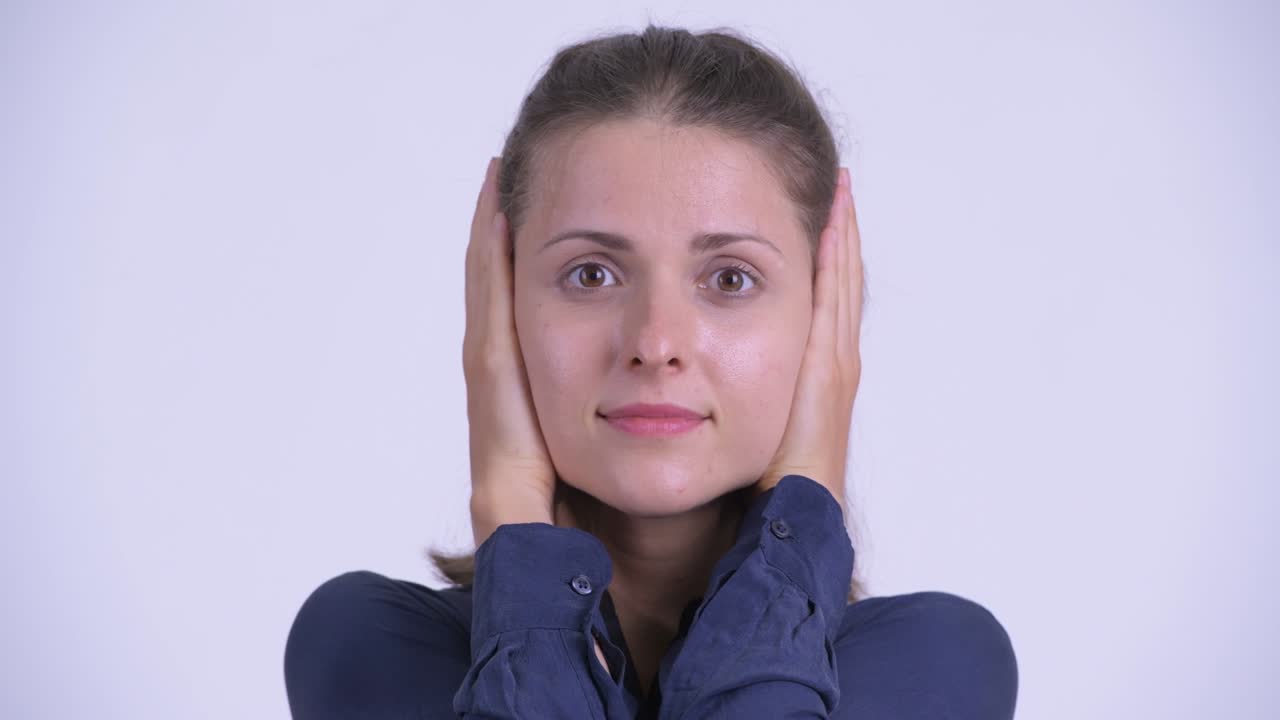 hermosa joven empresaria